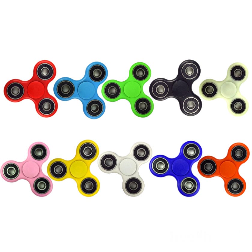 [Bundle Sale]Tri Fidget Hand Spinner - Fidget Work Ultra Fast Bearings - Finger Toy Great Gift(10Pcs/Set)