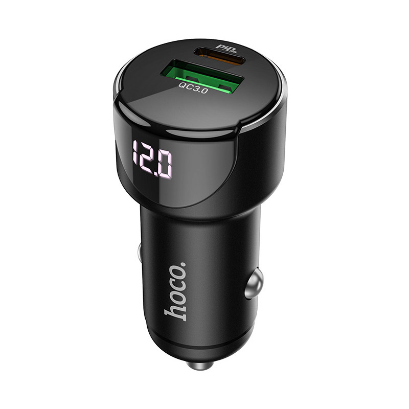 HOCO Z42 Fast Charging PD20W+QC3.0 Type-C Car Charger