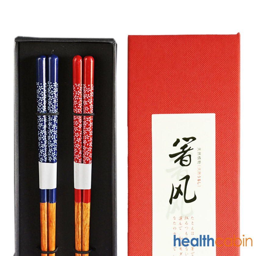 Japanese style double cherry blossom chopsticks