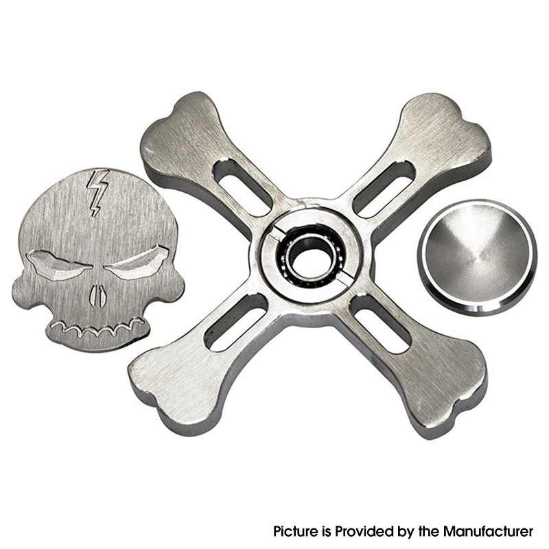 [Free Gifts] Hand Spinner Fidget Toy Relieves Anxiety and Boredom Skull, stainless