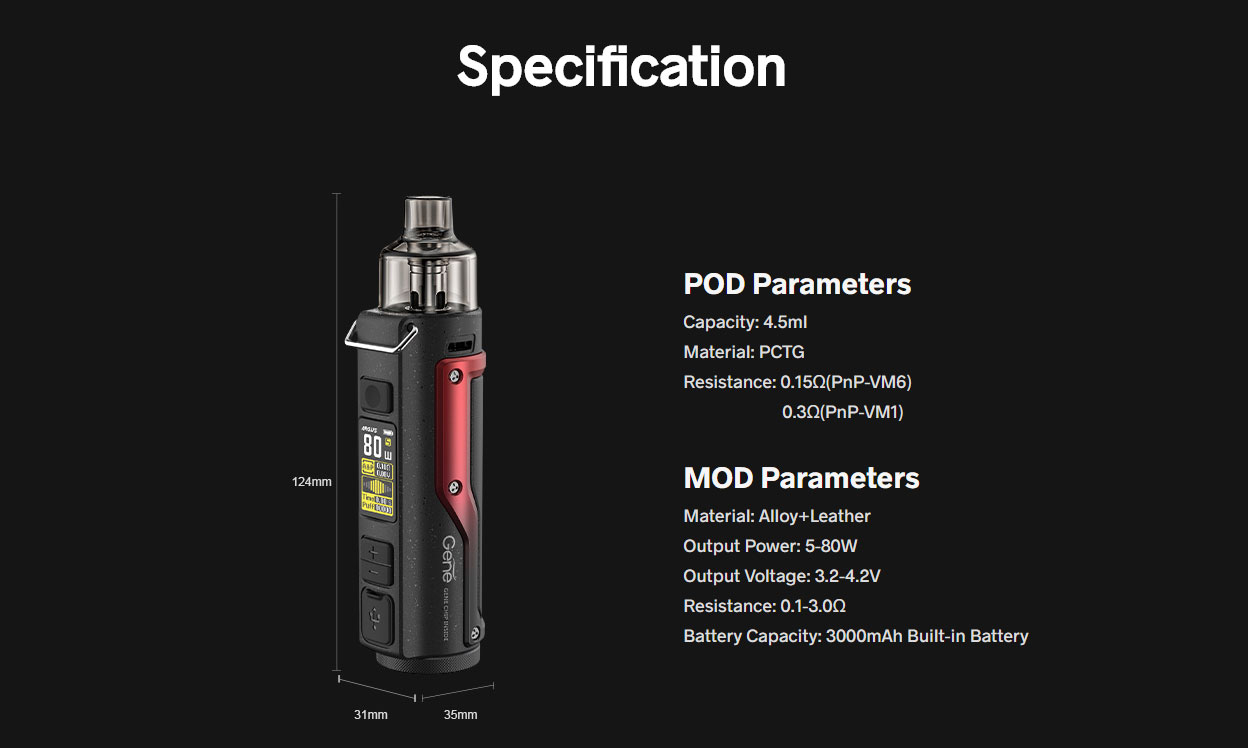 Voopoo Argus Pro Pod Mod Kit 3000mAh 4.5ml