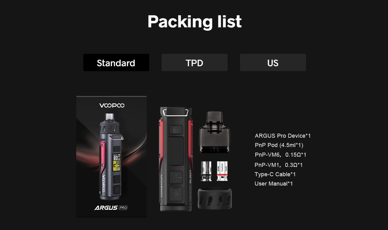 Voopoo Argus Pro Pod Mod Kit 3000mAh 4.5ml