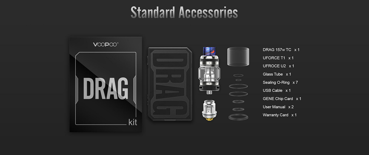 VOOPOO Black Drag 157W Mod Kit