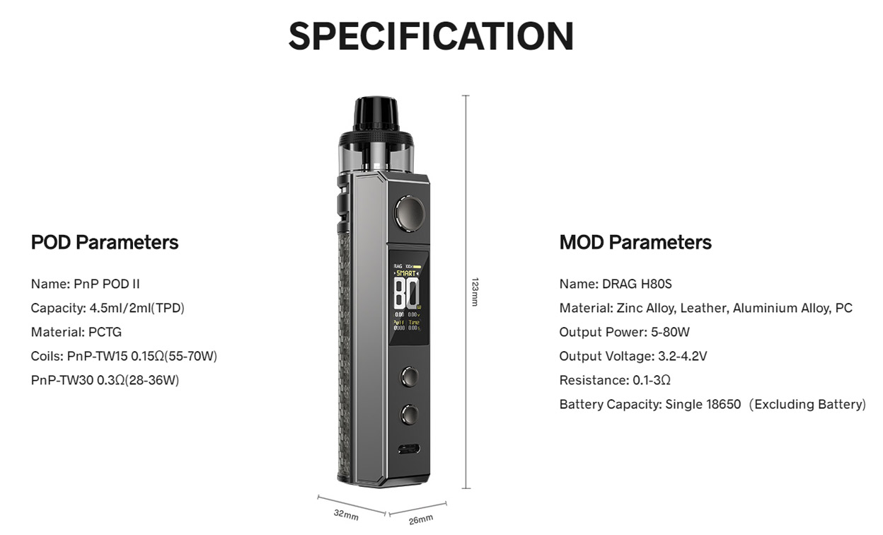 VOOPOO Drag H80S Kit