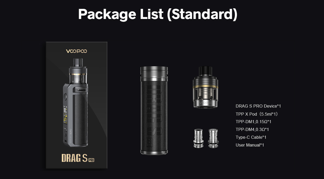 Voopoo Drag S Pro Pod Mod Kit 3000mAh 5.5ml