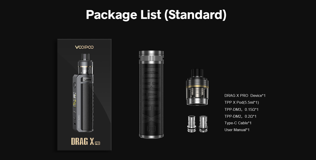 Voopoo Drag X Pro 100W Pod Mod Kit 5.5ml