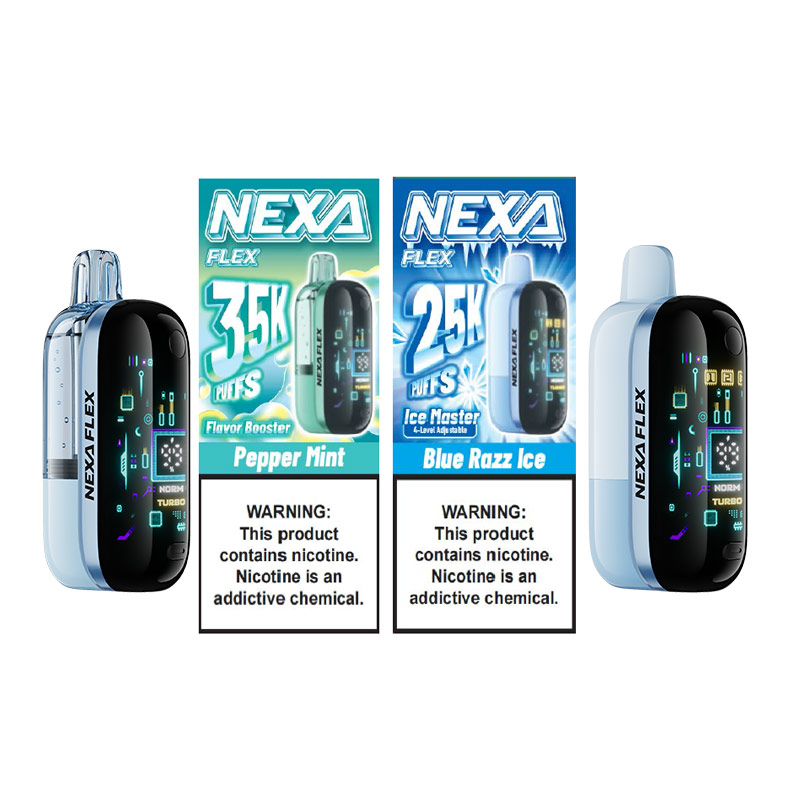 Nexa FLEX Disposable Vape Kit 1000mAh 18ml (Visible: 35K Puffs; Coolness: 25K Puffs)