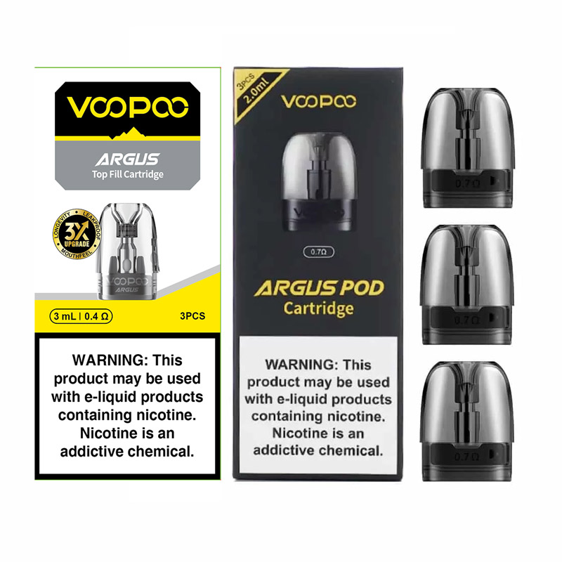 VOOPOO Argus Pod / Argus P1 / Argus Z / Argus G / Argus Pod SE / Argus P1s / Argus P2 / Argus G2 Pod Cartridge 2ml / 3ml (3pcs/pack)