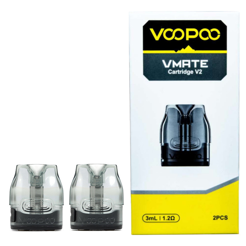 Voopoo Vmate Cartridge V2 for Vmate / Vmate E Kit / V.THRU Pro / Vmate Pro / Vmate Infinity Edition / Vmate Max / VMATE PRO Power Edition / Vmate i2 / Vmate E2 Kit 3ml (2pcs/pack)