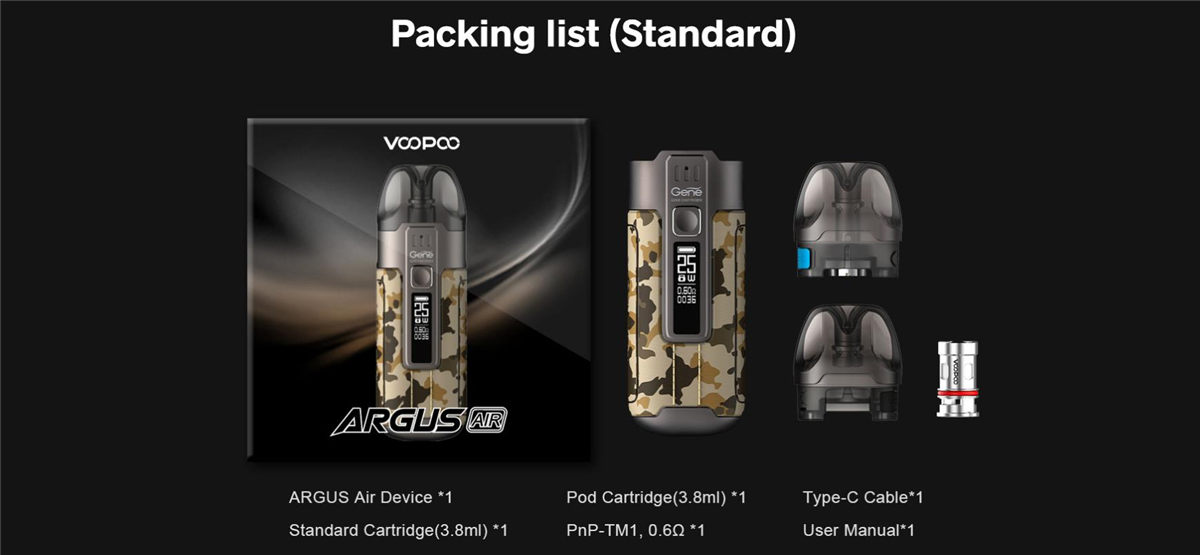 Voopoo Argus Air 25W Pod System Kit 900mAh 3.8ml