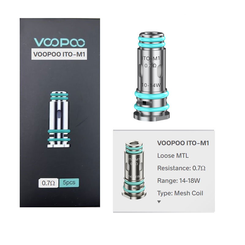 Voopoo ITO Coil for Doric 20 Kit / Doric E / Drag Q Kit / Argus P1 Kit  / Argus G Kit (5pcs/pack)