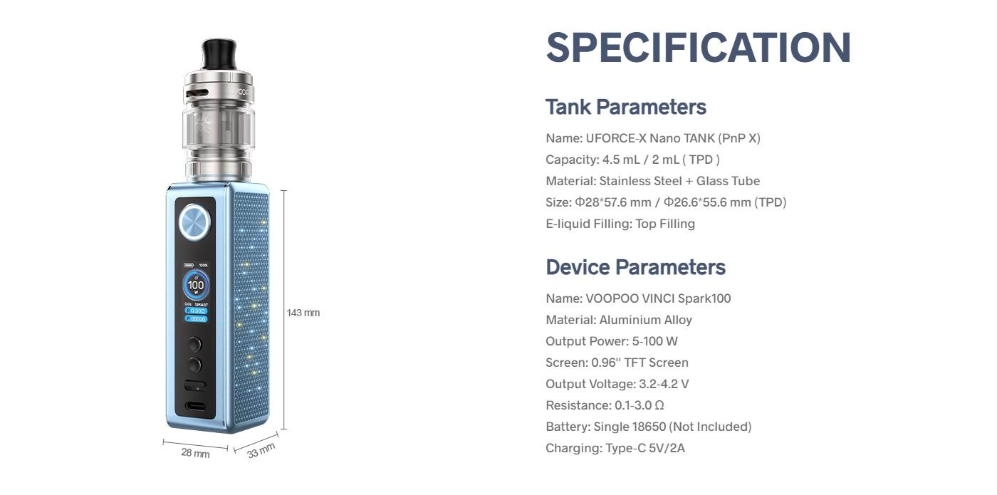 VOOPOO VINCI Spark100 Kit 