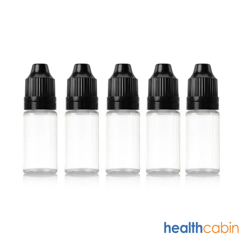 10ml PET Short Bottle With ChildProof Bottle (5pcs/Pack)