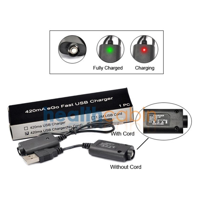 eGo Fast USB Charger 420mA