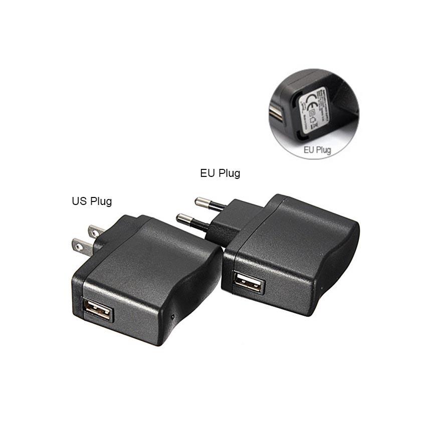 500mA USB Power Adapter/Charger (US/EU plug)