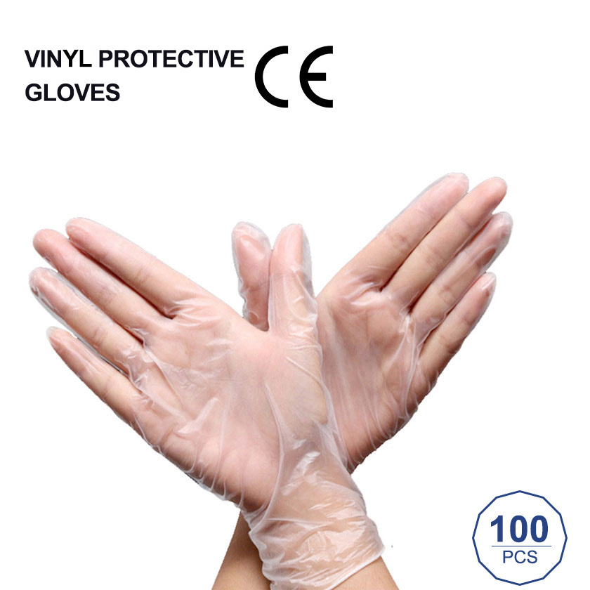 Disposable PVC Gloves with CE certification (100pcs/pack)