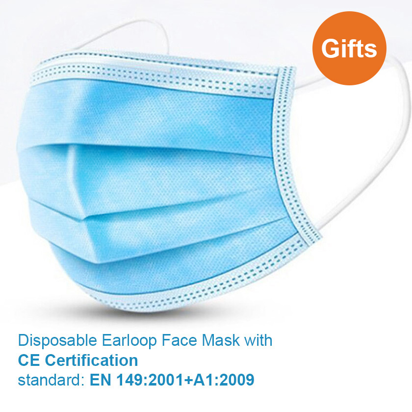 [Free Gift]ZhengDe Disposable Earloop Face Mask (50pcs/pack) 