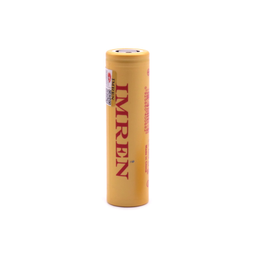 2pcs IMREN 18650 3500mAh 30A Flat Top Li-ion Rechargeable Battery with Battery case