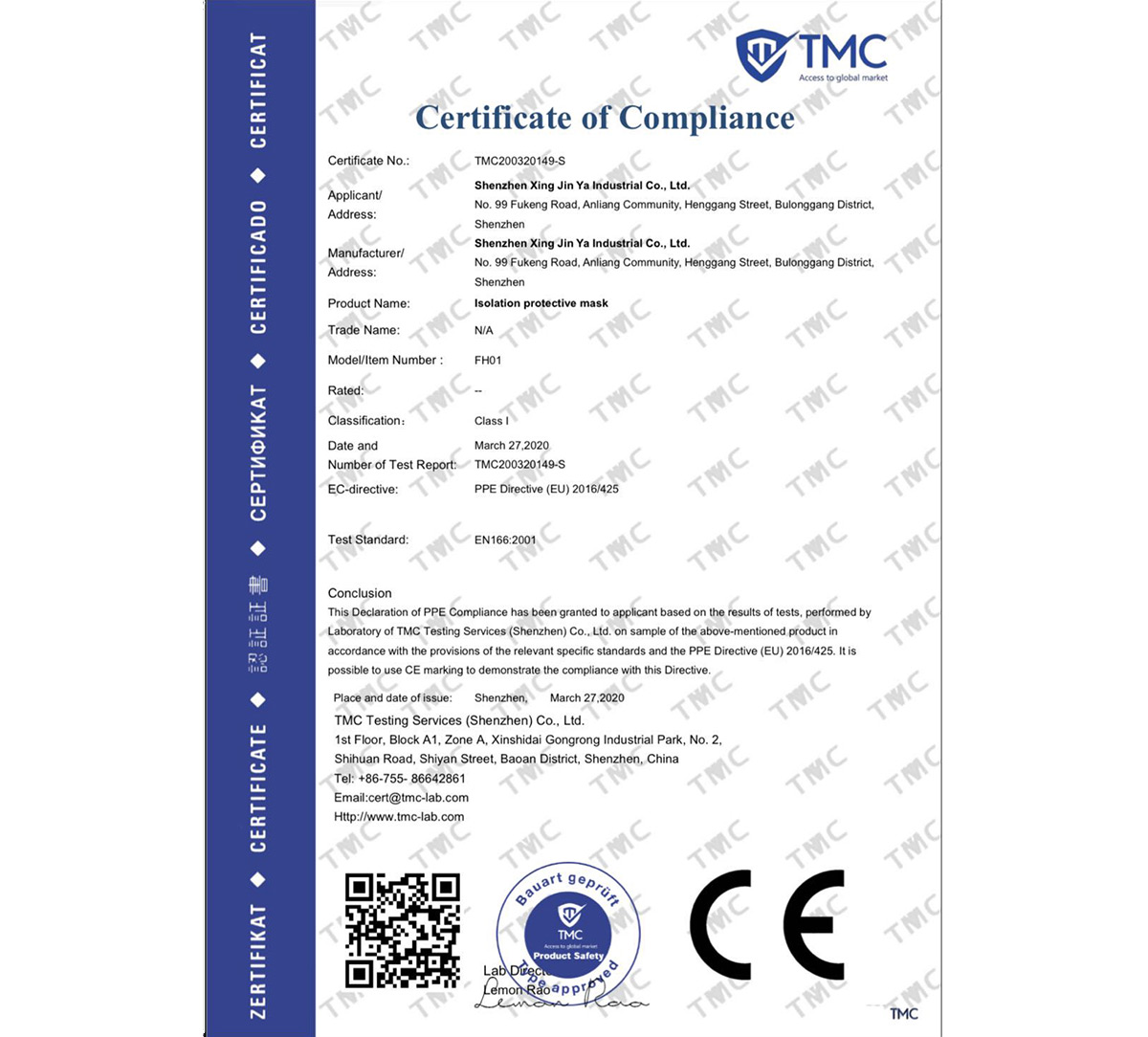 Insulating Protective Mask