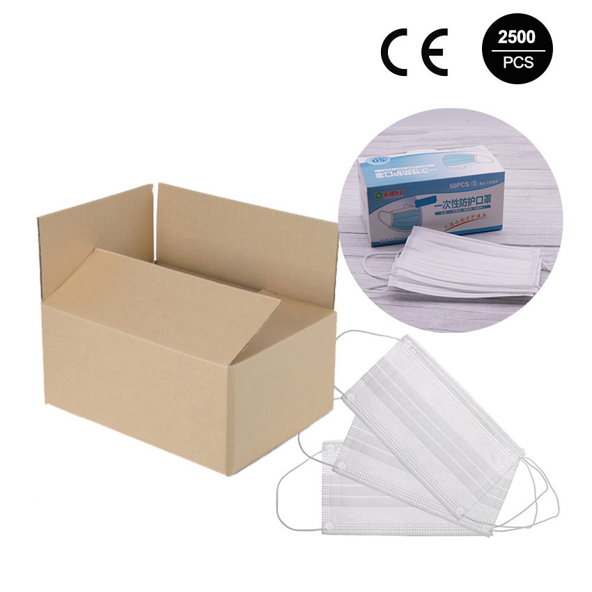 2500Pcs ZhengDe White Disposable Protective Mask with CE Certification