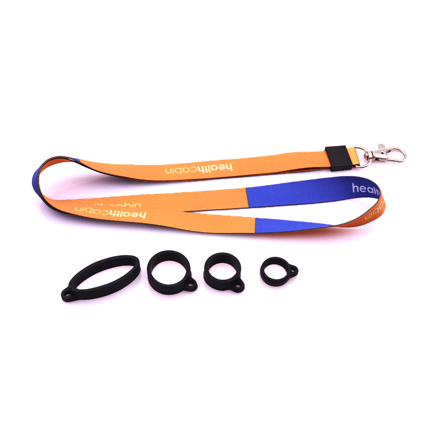 [Free Gift] Lanyard with Healthcabin Logo Come with 4 Silicon Rubber Rings