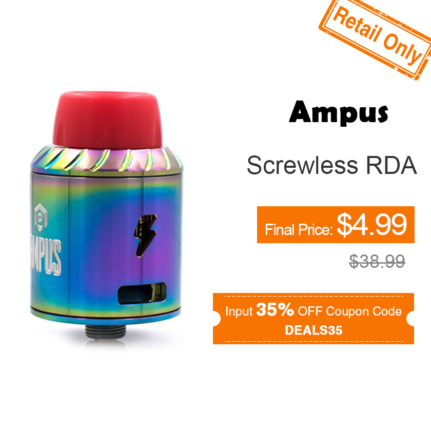 Ampus Screwless RDA Atomizer