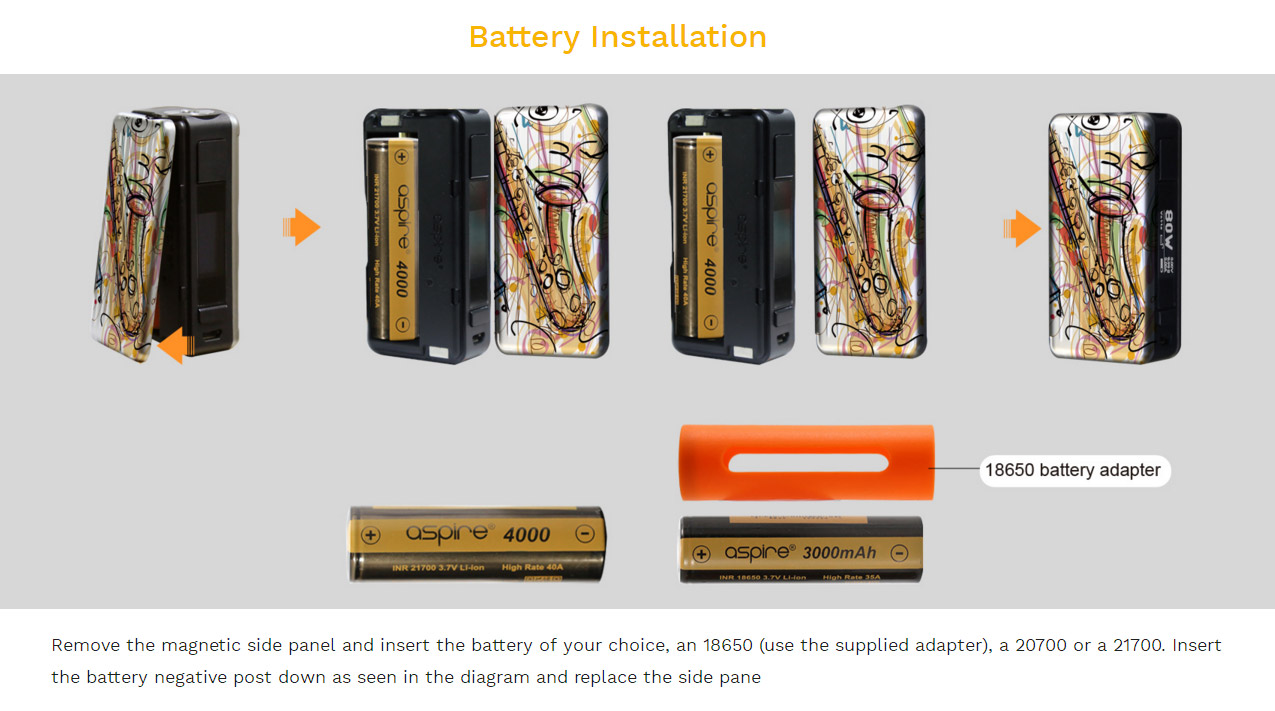 Aspire Puxos 80W Mod Kit