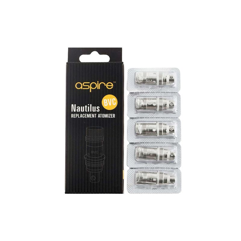 Aspire Nautilus Mesh and BVC (Bottom Vertical Core) Series Coils for Nautilus 2 & Zelos Kit & Nautilus Mini & Nautilus & K3 & Nautilus 2S & Nautilus 3 (5pcs/pack)