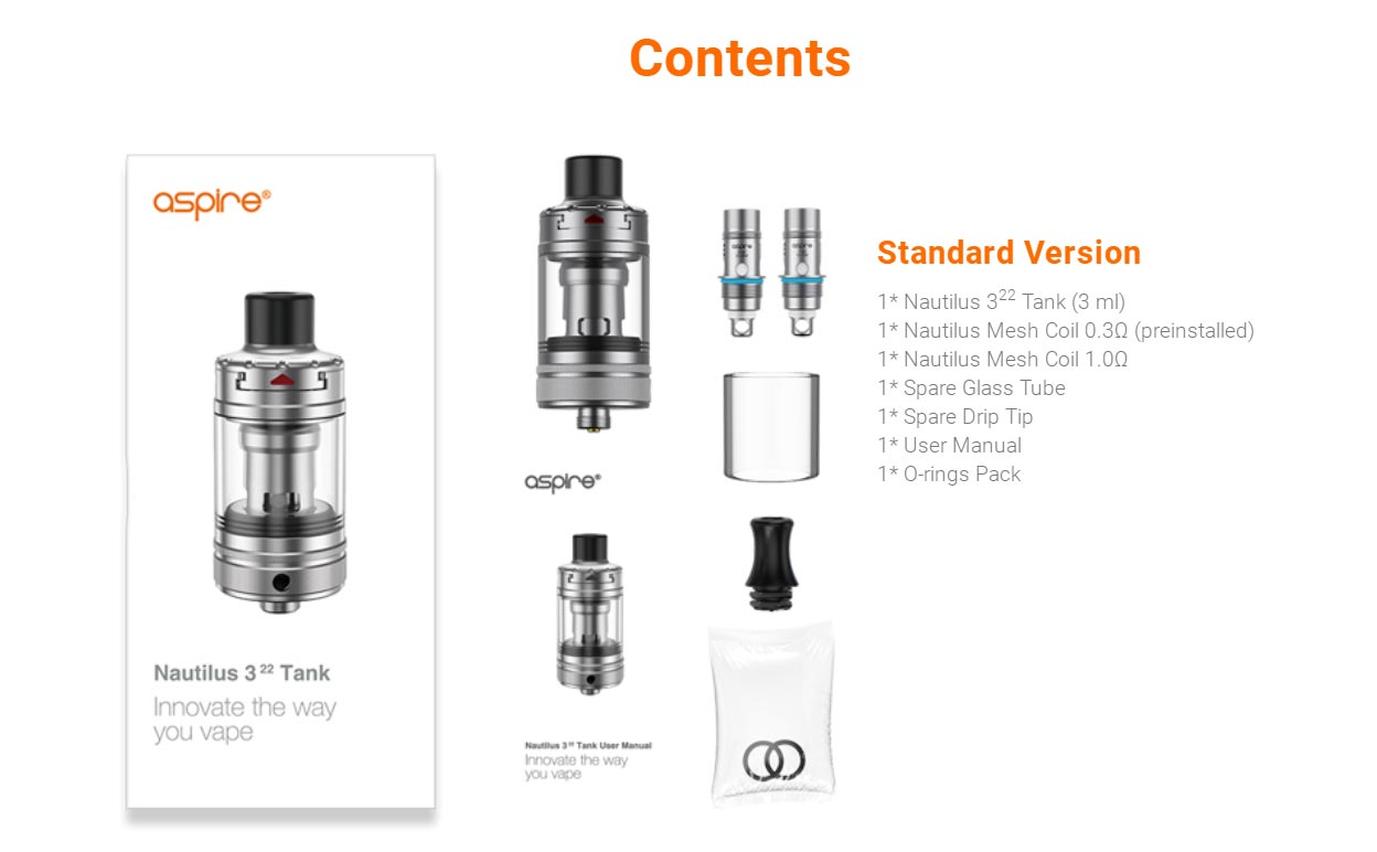 Aspire Nautilus 322 Tank