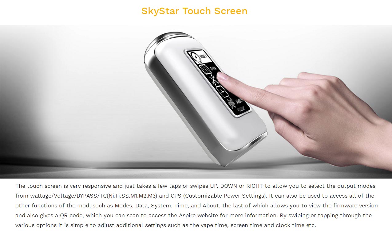 Aspire Skystar 210W Mod