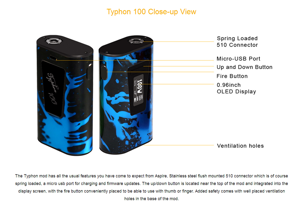 Aspire Typhon 100 Revvo Mod