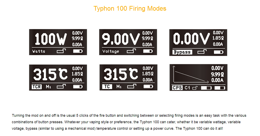 Aspire Typhon 100 Revvo Mod