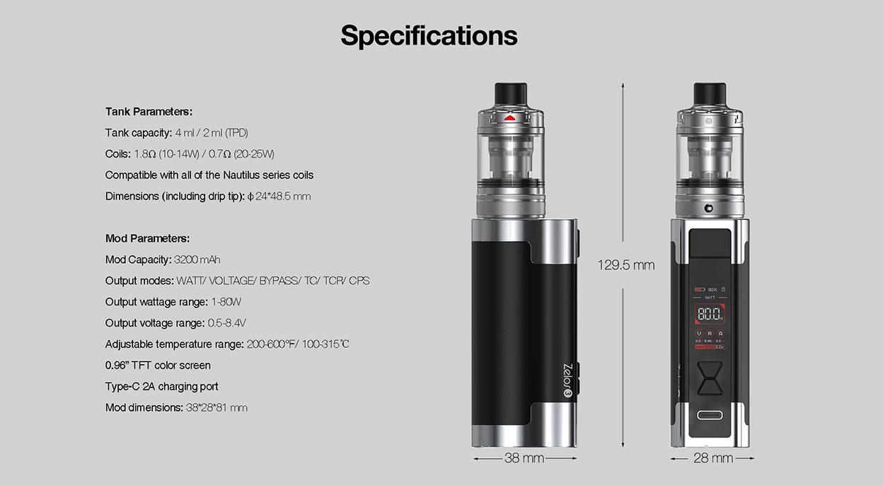 Aspire Zelos 3 kit