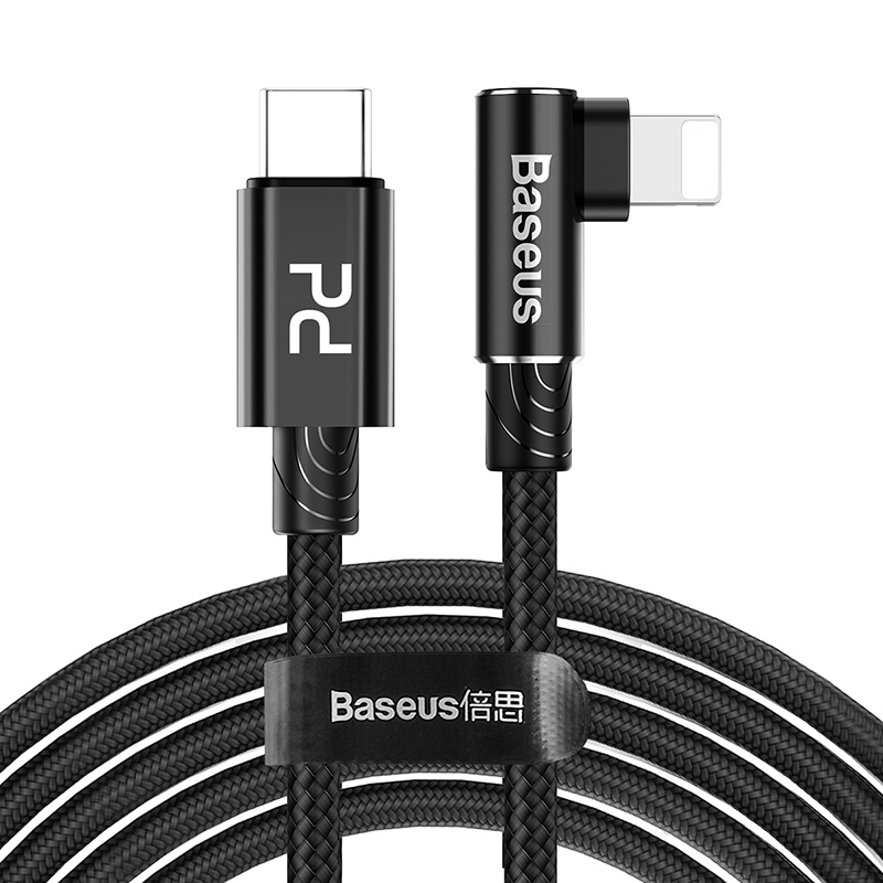 Baseus MVP Elbow Mobile Game Flash Charging Cable Type-C To Lightning (L=2M)