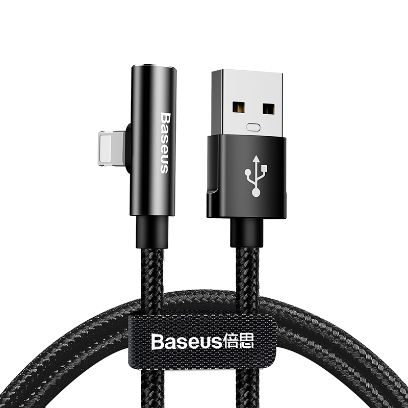 Baseus Elbow Audio Charging Data Cable Lightning 2A (L=0.5M)