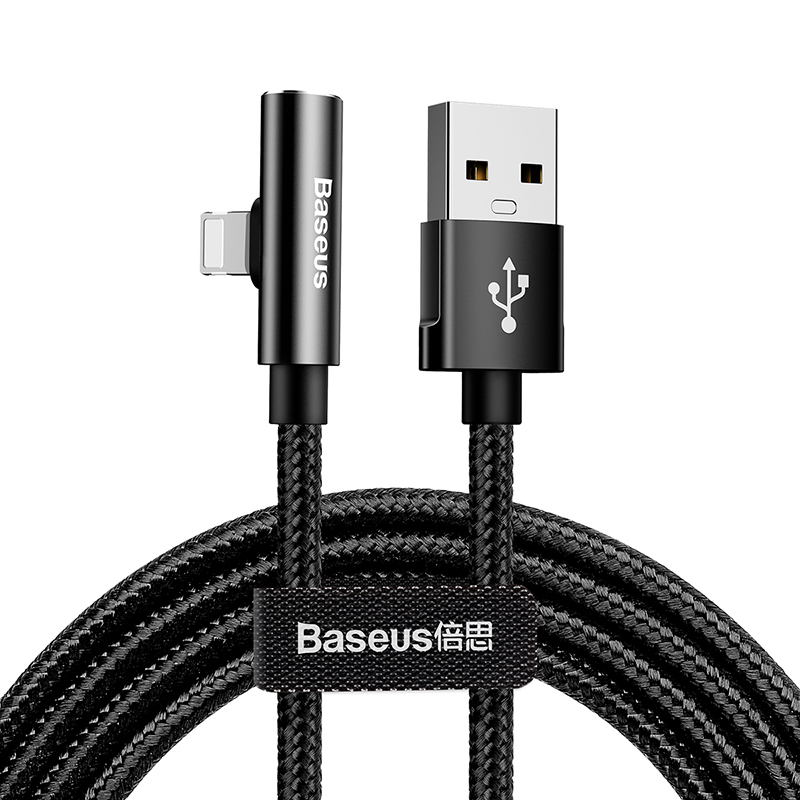 Baseus Elbow Audio Charging Data Cable Lightning 2A (L=1.2m)