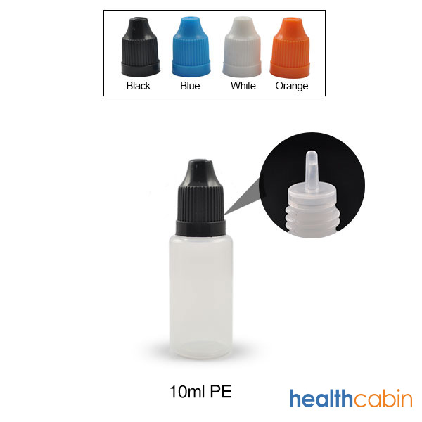 10Pcs 10ml PE Empty Dropper Bottle With Long Tip for E-liquid