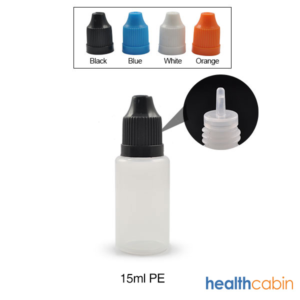 15ml PE Empty Dropper Bottle With Long Tip for E-liquid