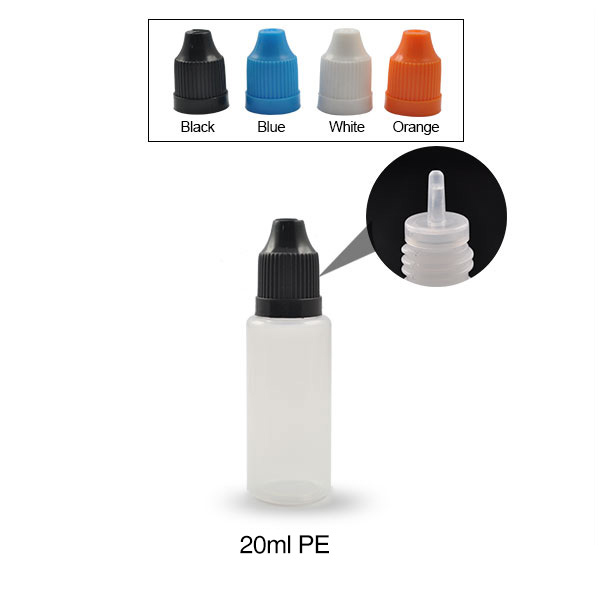 10Pcs 20ml PE Empty Dropper Bottle With Long Tip for E-liquid
