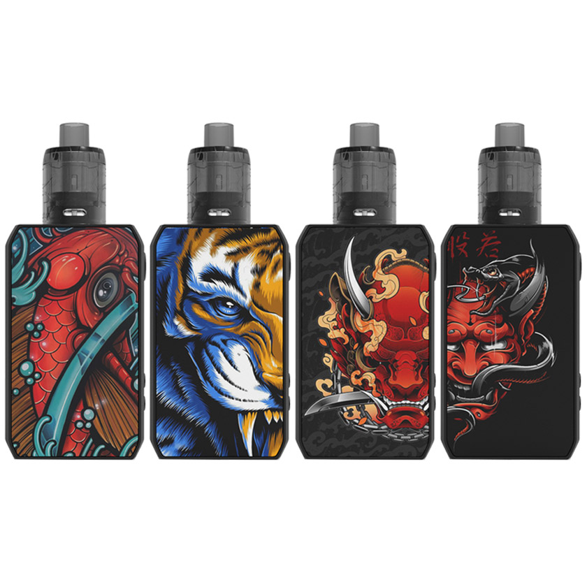 CIGPET Capo Box Mod Kit with Mystique Mesh Black Tank Atomizer 3ml