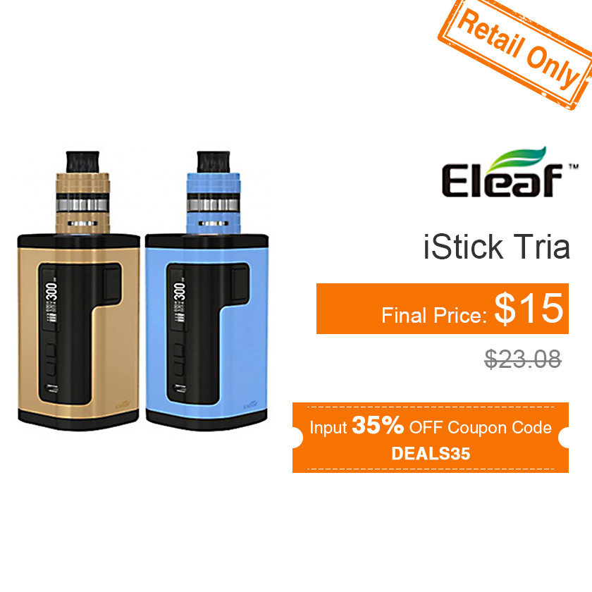 Eleaf iStick Tria 300W Mod Kit with Ello S Tank Atomizer