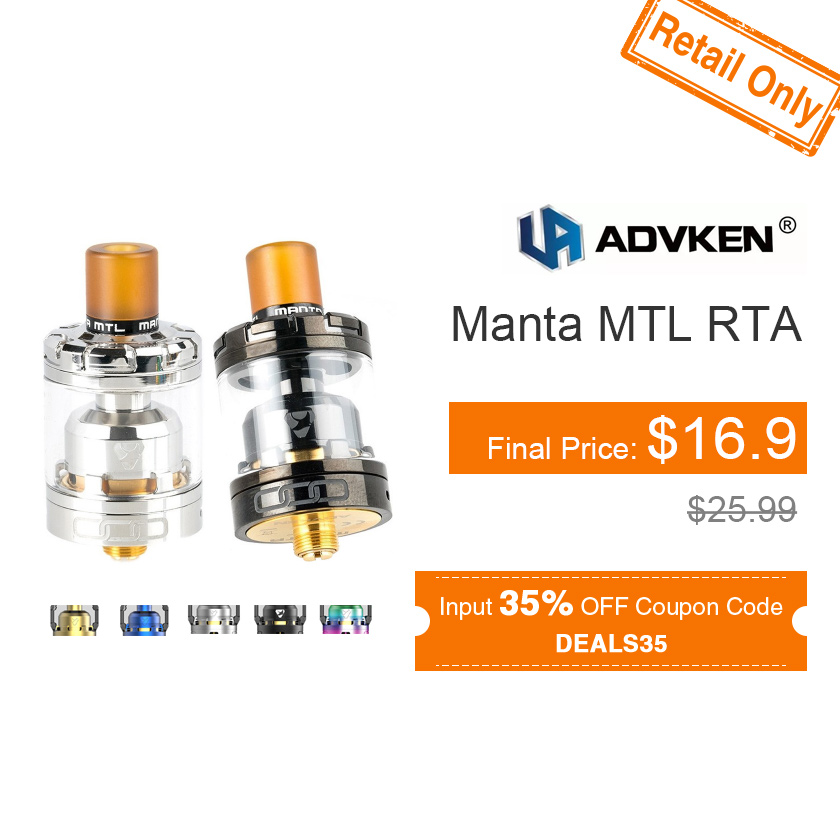 Advken Manta MTL RTA Atomizer 3ml