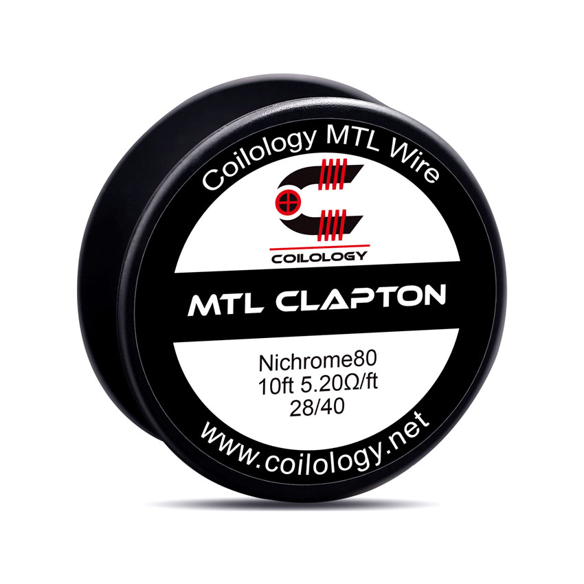10ft Coilology MTL Clapton NI80 Spool Wire 28/40 5.2ohm/ft