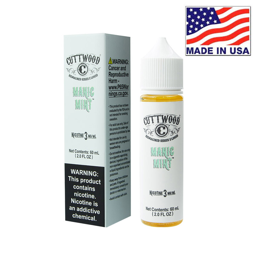 60ml Cuttwood Manic Mint E-Liquid