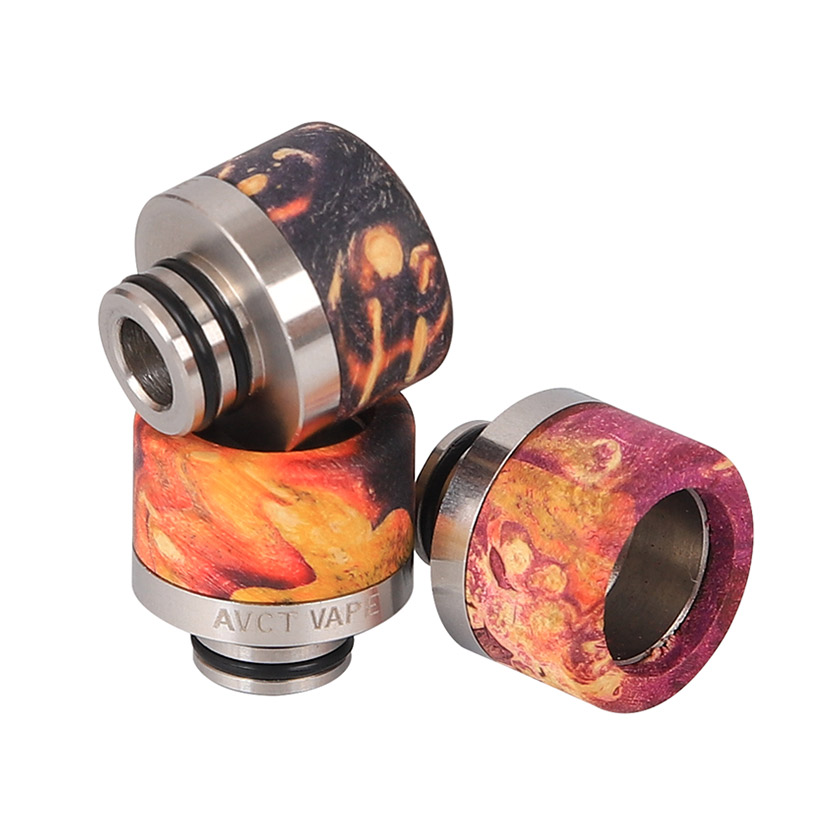 AVCT High-End Wide Bore 510 Stabilized Wood with SS Drip Tip