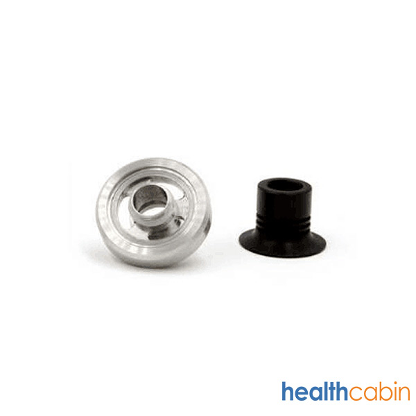 Stainless Cap & Black Delrin 510 Drip Tip for Tobeco Mini Super Tank Atomizer