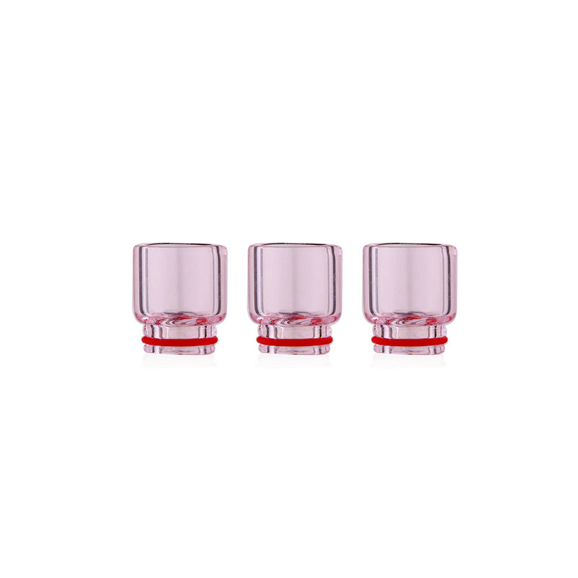 Type #22 Glass Wide Bore 810 Drip Tip for Smok TFV8 Cloud Beast Tank Atomizer Pink
