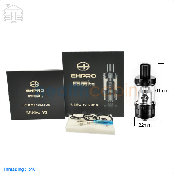 Ehpro Billow V2 Nano Black  Rebulidable Tank Atomizer