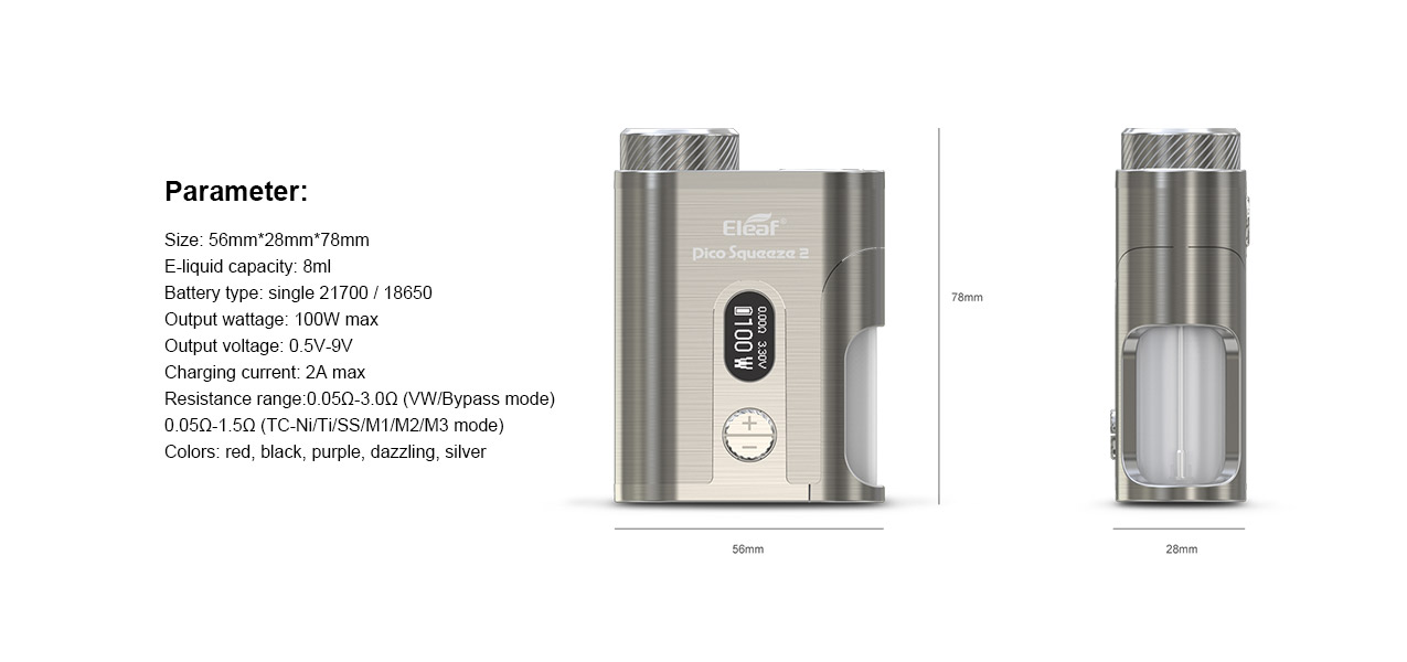 Eleaf iStick Pico Squeeze 2 Mod