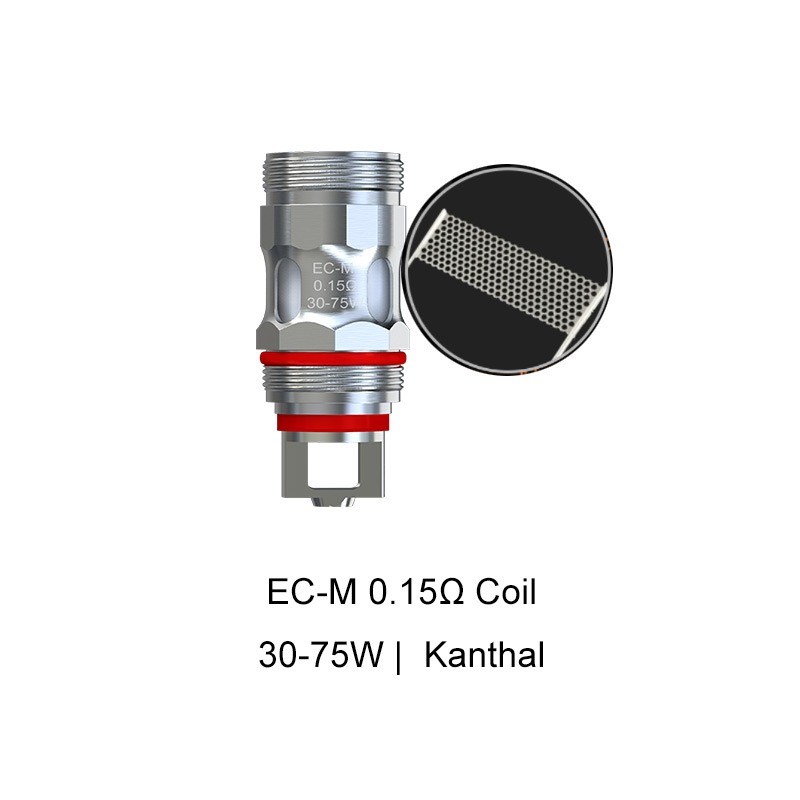 Eleaf EC Series Coil Heads for iSmoka Eleaf iJust S & iJust 2 & ijust 2 Mini & Melo & Melo 2 & Melo 3 & Melo 3 Mini & Pico & lemo 3 & Atlantis & Atlantis 2 & Atalantis Mega & Pico Plus & iJust ECM Tank & MELO 4 & MELO 3 Nano & Melo 6 Tank(5pcs/pack)